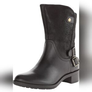 Naturalizer Women's Metro Round Toe Lined Boot Black 9.5 EUC